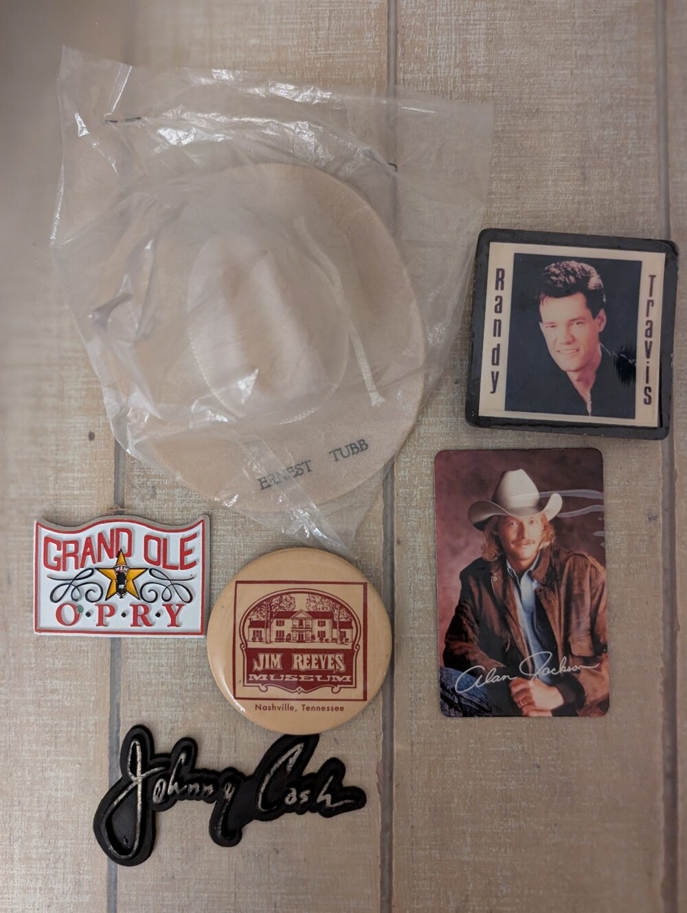 Vintage Lot Of 6 Country Music Themed Refrigerator Magnets